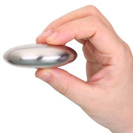 TRIXES Stainless Steel Odour Eliminating Soap - Strong Odour Removal from Hands and Skin - Kitchen and Bathroom Odour Eliminating Soap Bar with Black Soap Dish Base