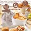 BangBoom 2 Pack Reusable Bread Bag, Linen Bread Storage Bag
