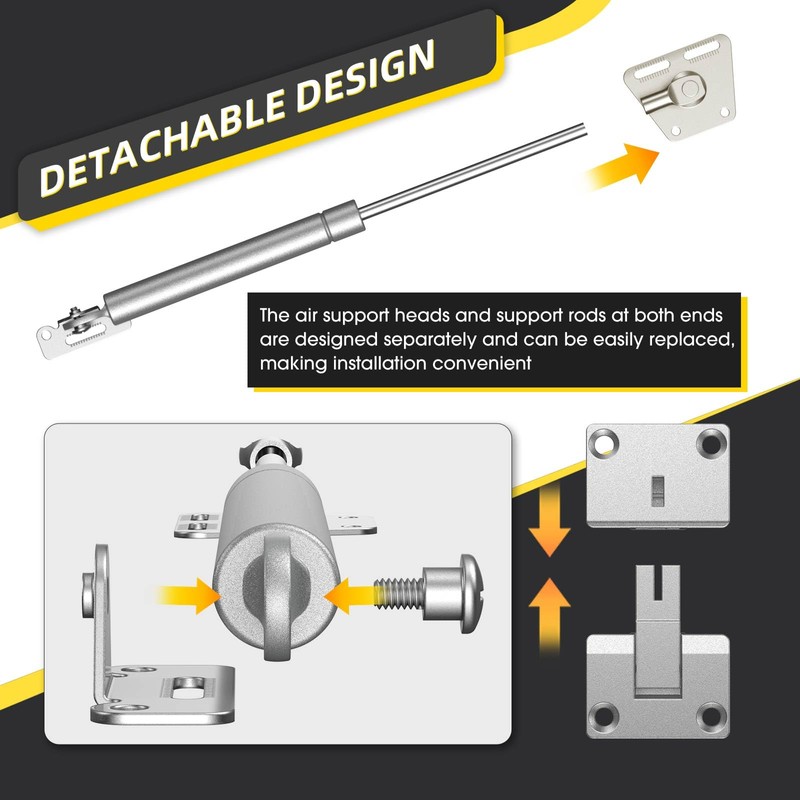 Drop Down Gas Struts,with 90 Degree Page Turning axis,Gas Spring