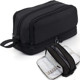 Voarge Pencil Case Large Capacity Pencil Pouch, 4 Compartments Multifunctional Stationery Organizer for Girls Boys, Office Makeup Bag Portable Pen Bag for School & Office Supplies