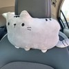 YUYAKESHI Neck Pad, Headrest, Fluffy Cushion, Cute, For Cats, Car