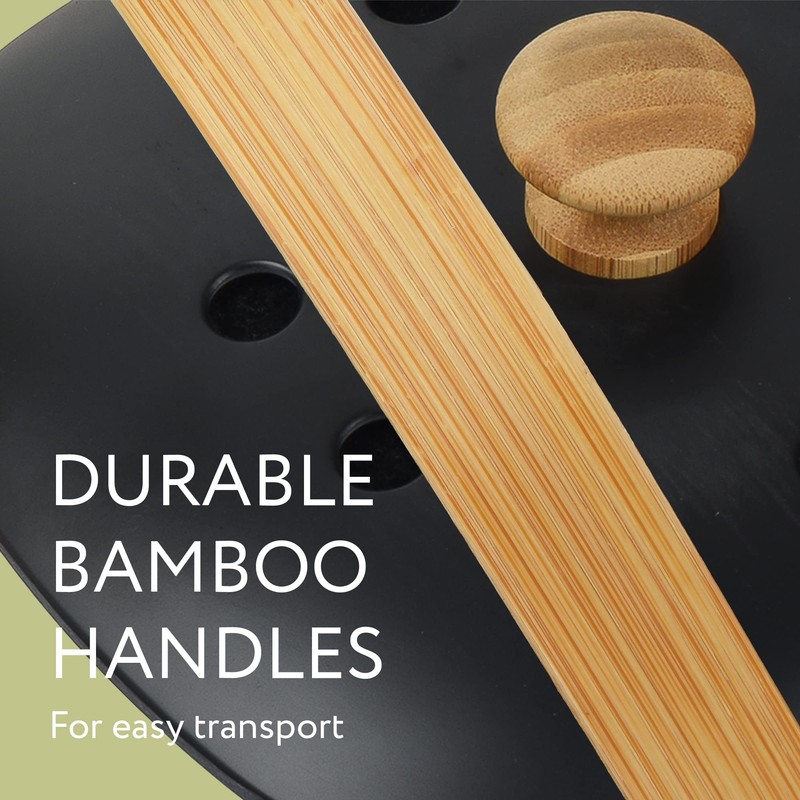 Impresa 2 Pack Bamboo Compost Bin for Kitchen – 1