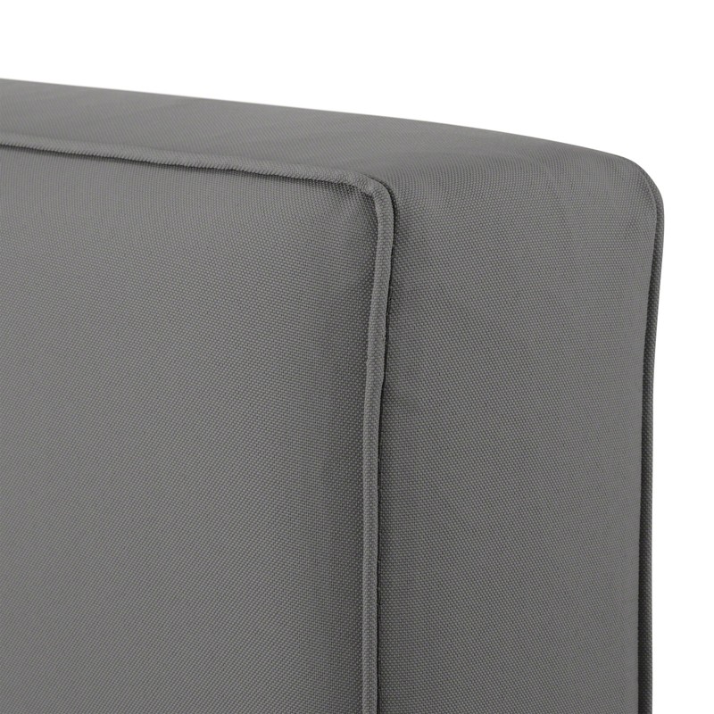 Classic Accessories Montlake Patio Seat Cushion Slip Cover, Light Charcoal,