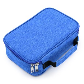 IGNPION Large Pen Pencil Case Stationery Pouch Bag Case for School/College/Uni.- Sleeve Detachable for Flexible Use (Blue)