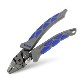 Booms Fishing CP4 Hand Pressor, Aluminum Sleeve, Crimping Tool, Wire Rope Cutter, Wire Clamp Cutter, Crimping Capacity (Wire Diameter 0.004-0.08 inches (0.1 - φ2 mm)