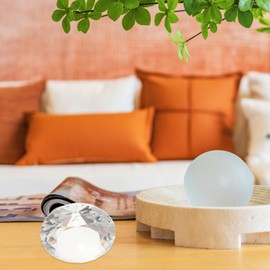 VALICLUD Home Accessories 60mm Crystal Acrylic Gems Artificial Gemstone Treasure Large Gems Craft Jewels Diamonds for Decoration Table Scatters Wedding Birthday Party (2pcs, Clear) Home Decor