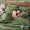 JOLLYVOGUE Queen Comforter Set Dark Green, Cationic Dyeing Bed in