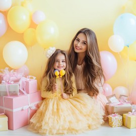 Kate 6ftX9ft Solid Light Yellow Backdrop Portrait Photography Background for Photography Studio Children and Headshots Yellow Backdrop Background