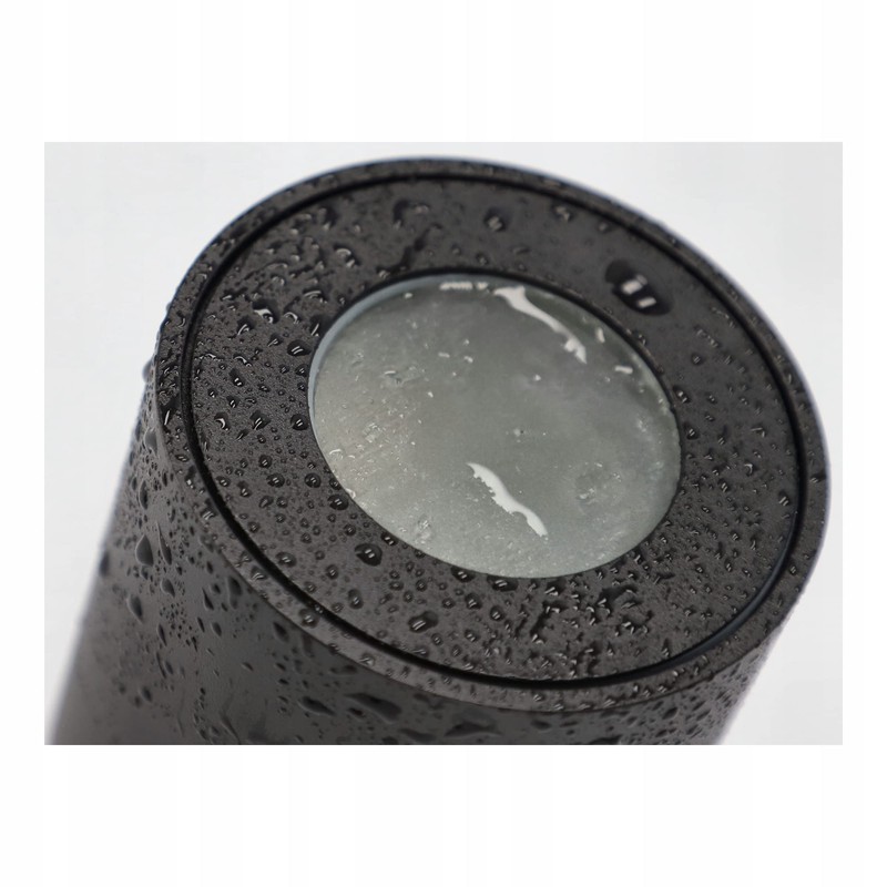 EDO Surface-Mounted Spotlight Clear Black IP44 Waterproof LED Ceiling Light