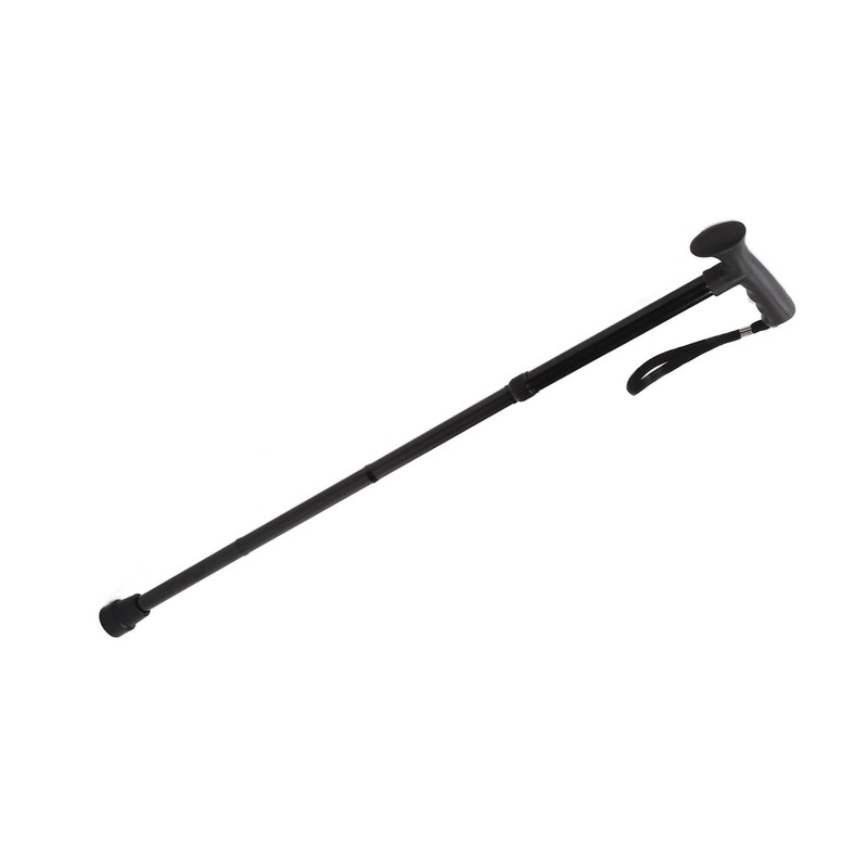 Folding Walking Cane for Men Women T Handle Wrist Strap