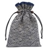 Handmade Workshop FUJITA (Handcraft Fujita) Drawstring Bag, Lined, Japanese Pattern,