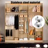 SJJJS 2 Pieces Pipe Brackets Clothes Rail Stainless Steel Adjustable