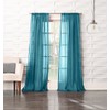 No. 918 Tayla Crushed Texture Semi-Sheer Rod Pocket Curtain Panel,