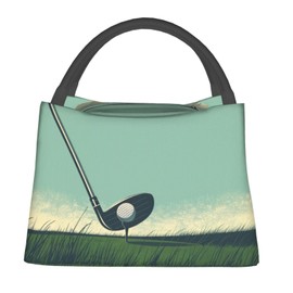 Turamurra Golf Club Lunch Bag for Women, Girls, Kids, Reusable Insulated Lunch Box for Work, Office, Picnic, Travel, School, Gifts