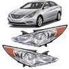 WFLNHB Headlights Replacement for Sonata 2011-2014 Projector Headlights Pair Left+Right