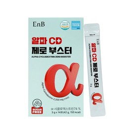 EnB 알파 CD 제로부스터 3g 14포 알파 시클로덱스트린 분말가루 제로파우더 알파시디 EnB Alpha CD Zero Booster 3g 14 Pack Alpha Cyclodextrin Powder Zero Powder Alpha CD
