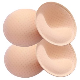 ONDY Bra Insert Pads 2 Pairs, Round Breast Enhancers,Invisible Bra Push Up Pad for Yoga Sports Bra (A/B)