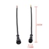 WESIRI 5Pairs 3 Core 3pin Black Pigtail Plastics Waterproof IP65
