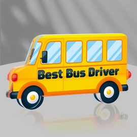 NODMIPNS School Bus Driver Appreciation Gifts for Men Women Graduation Gift Bus Acrylic Appreciation Gifts Bus Driver Gifts Graduation Birthday Gift for School Bus Driver