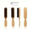 Men’s Boar Bristle Hair & Beard Brush Wooden Handle Anti