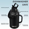 BJPKPK Half Gallon Insulated Water Bottles with Straw Lid &