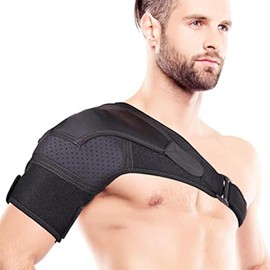 Men Women Shoulder Support Brace Compression Strap, Shoulder Relief Painshoulder Strap Support, Compatible Cold Pad, Dislocated Ac Joint, Sprain, Tendonitis Recovery