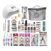 Mc Nails Mega Kit Profesional Uñas Acrílicas + Lampara 36