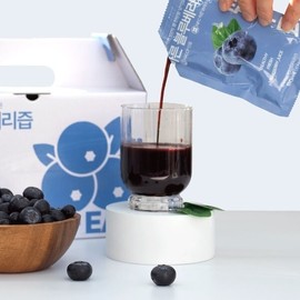 Daegu Department Store Grape One-Song Easy It Bareun Blueberry Juice 80ml 42 Packs (21 Packs 2) / 대구백화점포도한송이이지잇 바른블루베리즙 80ml 42팩(21팩2)