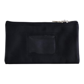 Lunasmile Lockable Bank Deposit Bag with Upgraded Zipper, Multi-Purpose Storage Zipper Pouch (Black)