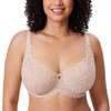 DELIMIRA Women's Plus Size Bra Full Coverage Minimiser Non Padded