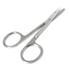 SANDBROS® - Quality Nursing Blunt/Sharp Dressing Scissors Brushed Stainless Steel