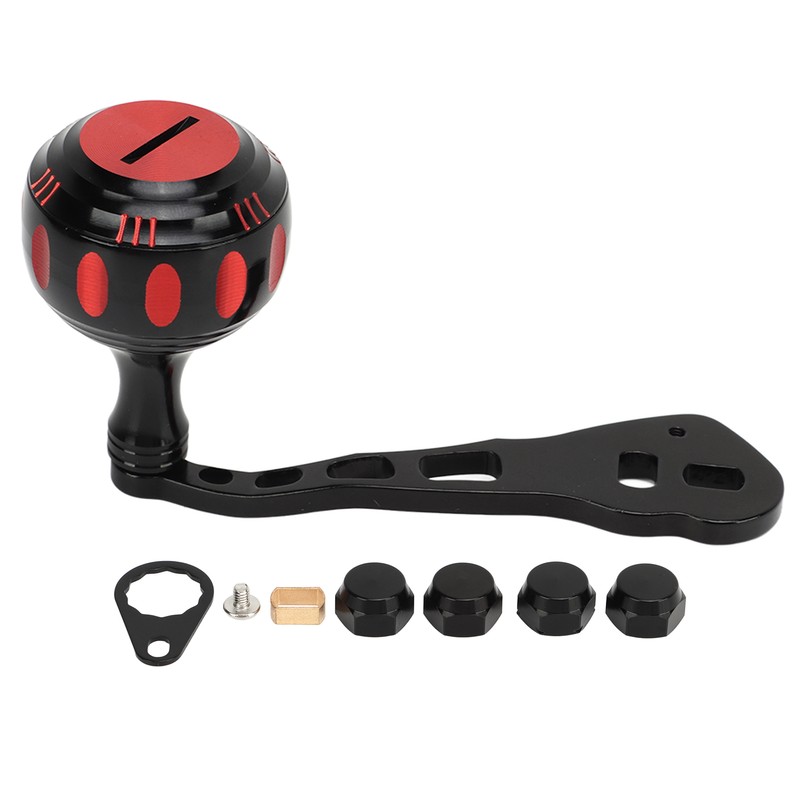 Fishing Reel Handle Aluminum Alloy Prevent Slip Ergonomic Replacement Baitcasting