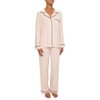 Eberjey Gisele Long PJ Set, Sorbet Pink/Black, Small