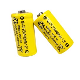 Zsolarigt 4 Pack 1.2V 2/3AA Rechargeable Batteries, NICD 2/3 AA 400mAh Button Top Battery for Garden Solar Light, Pathway Lights,Outdoor Rechargeable Torches