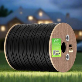 Elite 16/2 Landscape Lighting Wire, Low Voltage, Direct Burial, Outdoor, 500ft, UL Listed, Pure Copper, 16AWG 2 Conductor