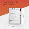 TEBASKET Lavagna da allenatore da pallacanestro, lavagna tattica professionale, doppio