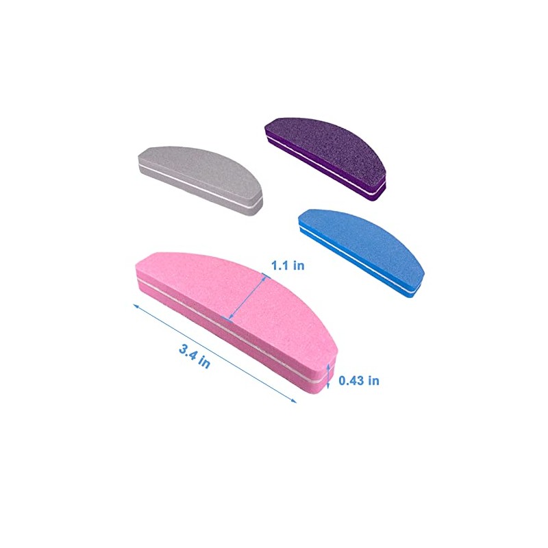 GigaGround- Pulidores de uñas (40 piezas), limas de uñas en
