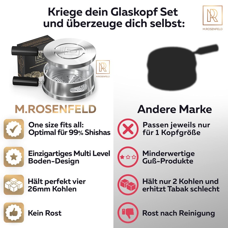 M. Rosenfeld HMD Hookartis Smokebox, Silver, large