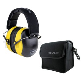 TITUS 3 Series, Onyx 37 Original Highest NRR Noise Reduction Earmuffs