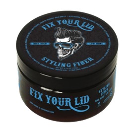 FIX YOUR LID, Fibra para Peinar, Fijación Fuerte, Ideal para Niños y Hombres, Sin Brillo, Aroma Cítrico, 3.75 Onzas