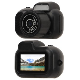 Mini Digital Camera, 1080P Thumb Camera with 0.96In Color Screen, 90° Viewing Angle, Automatic Loop Recording, Wrist Strap, Portable Video Record for Teens