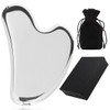 Nanshy Stainless Steel Gua Sha Massage Tool (Silver, Metal) in