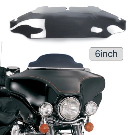 WYNMOTO 6'' Smoke Front Windshield Windscreen for Harley Street Electra Glide 1996-2013