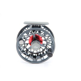 FinReel Aifinn Series WT3-11 - Carrete de pesca con mosca de aluminio cortado a máquina (peltre/rojo, WT79)