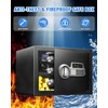 Fdsutvit Safe Box 1.5 Cu Ft, Steel Security with Fireproof