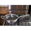 Servappetit 3qt Saute Pan w/Lid & Hex Lining Silver