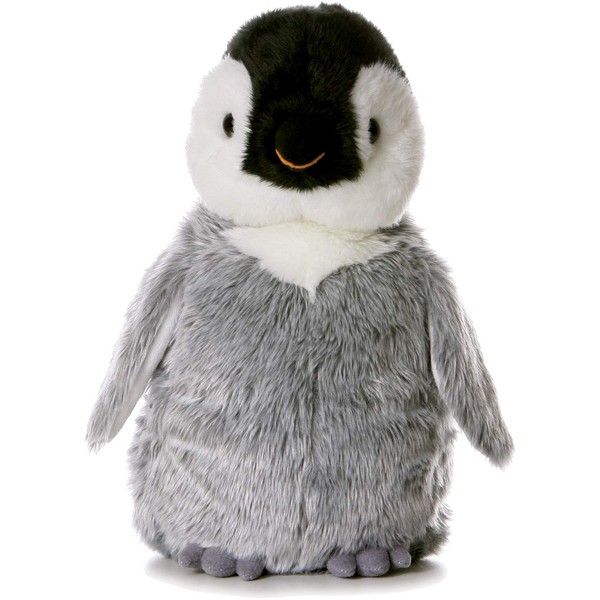 Aurora® Adorable Flopsie™ Penny Penguin™ Stuffed Animal - Playful Ease - Timeless Companions - Gray 12 Inches