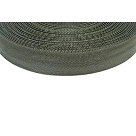 38/40mm Polypropylene Herringbone Webbing Heavy Duty Strap For Backpacks Belts Handles Bags Straps Dog Leads (10 Metres, Black)