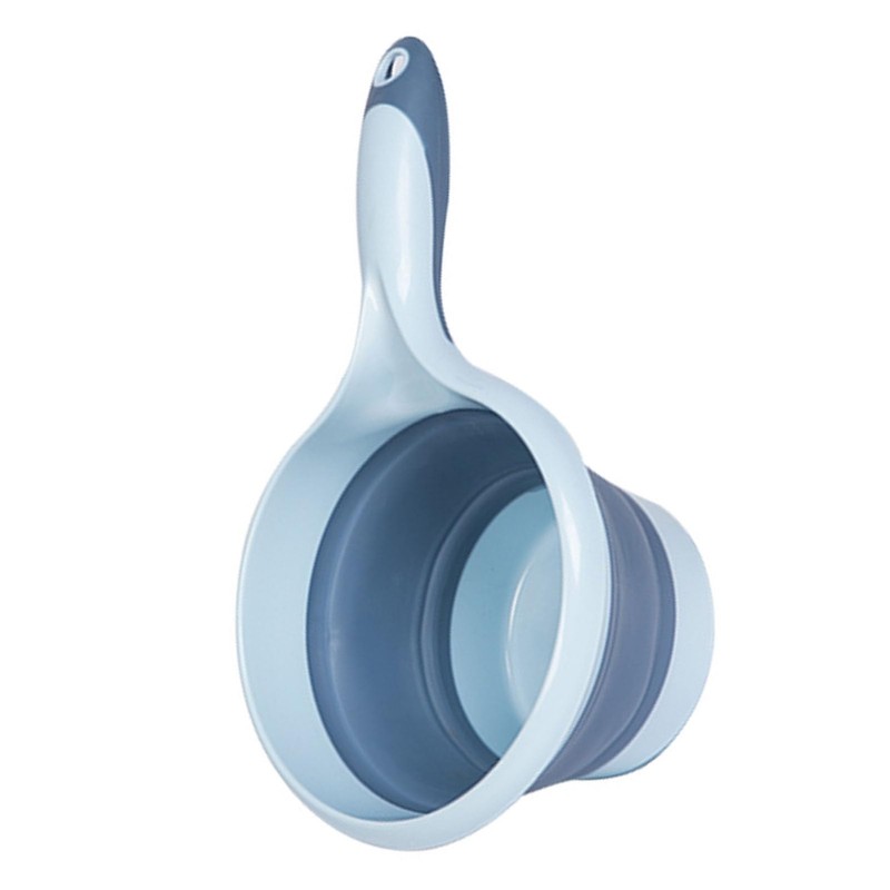 Collapsible Scoop Cup, Folding Water Ladle Multifunctional for Bathroom (Sky