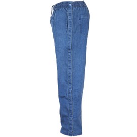 Funny Guy Mugs Tearaway Jeans - Premium Breakaway Pants - Elastic Waist Faux Denim Pants (Light Blue, X-Large)